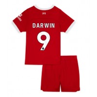 Camisa de time de futebol Liverpool Darwin Nunez #9 Replicas 1º Equipamento Infantil 2023-24 Manga Curta (+ Calças curtas)